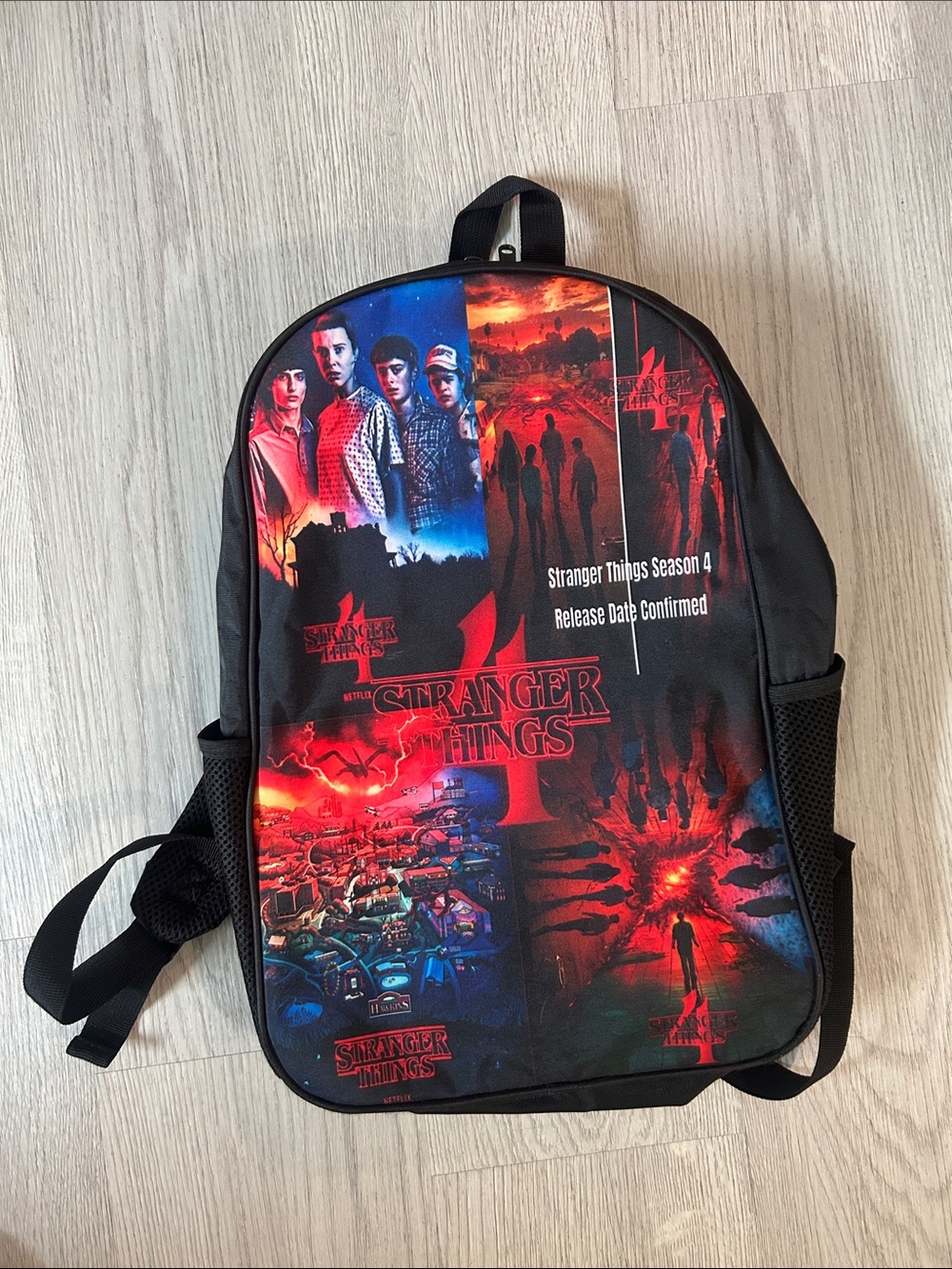 Stranger Things Season 4 Graphic Backpack - Black & Red